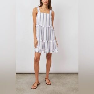 Rails - Sandy Womens Ruffled Trim Mini Sundress